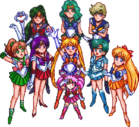 Sailor Moon Pixel Art Anime Amino