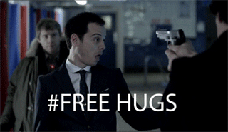 Hug Gif Sherlock Amino