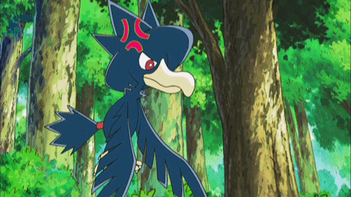 Image result for murkrow gif