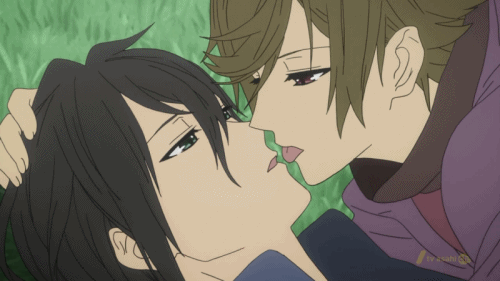 gay anime boys kiss