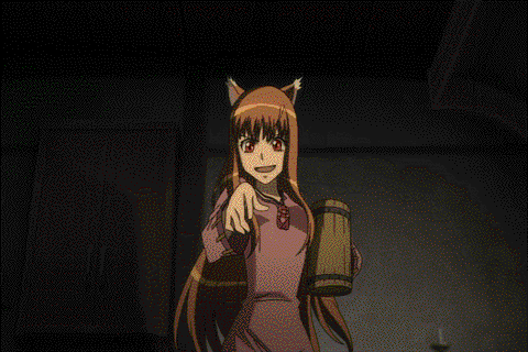 Anime wolf girl gif