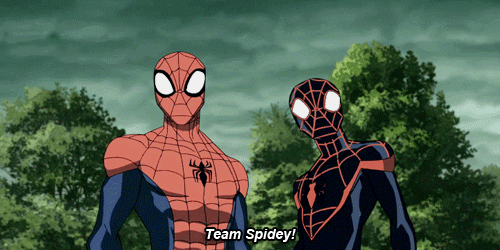 team spidey, spider-man, spiderman, marvel, sony