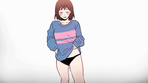 Hey Look What I Found Frisk Is Stripping Her Clothes Undertale Amino