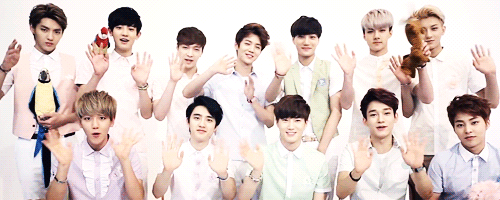 Image result for exo waving gifs