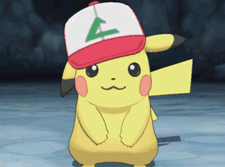 pikachu in a tiny witch hat