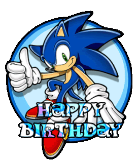 Sonic Birthday Cake Topper PNG, Vectorency