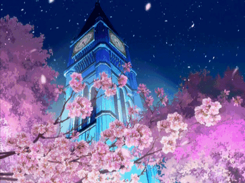 Cherry Blossom Wallpaper Anime Gif 4k - IMAGESEE