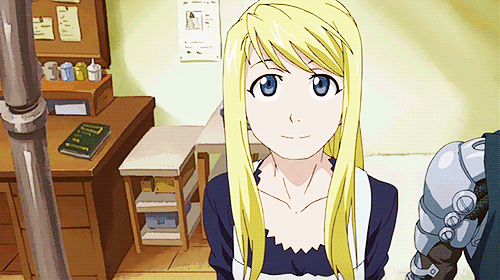 Image result for winry rockbell gif