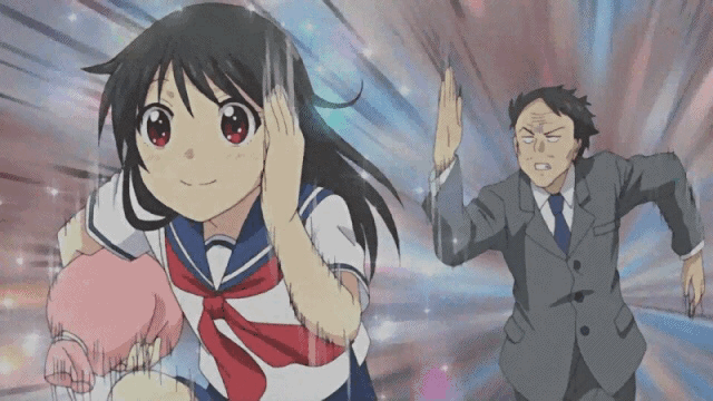 Image result for anime girl chasing boy