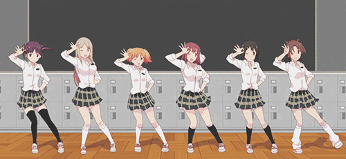 sexy hot anime girls dance
