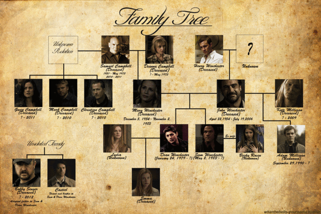 Winchester Family Tree | Supernatural Amino