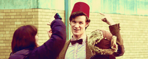 Fez , he is wearing fez and fezes are cool , pretty cool | Doctor Who Amino