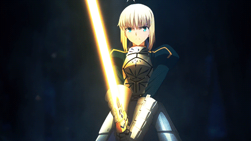 Saber fate stay night anime
