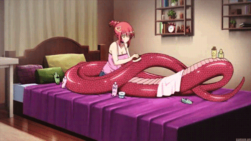 monster musume snake pillow