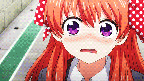 Embarrassed anime girl