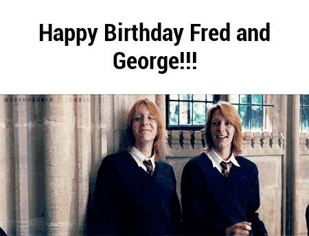 Happy Birthday Fred and George!!! | Harry Potter Amino