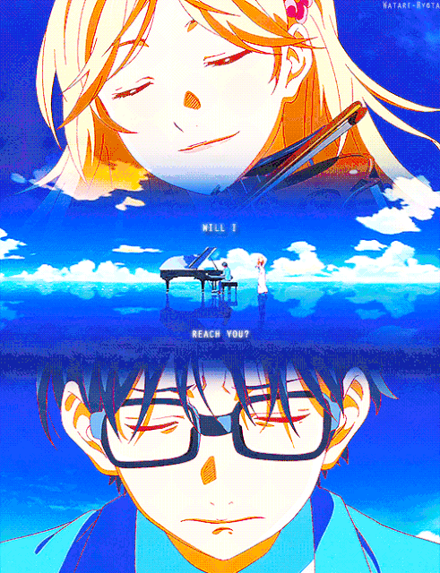your lie in april anime quotes impression