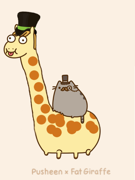 pusheen top hat