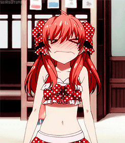 When your shy to show senpai your bikini | Anime Amino