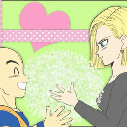 naked android 18 and krillin