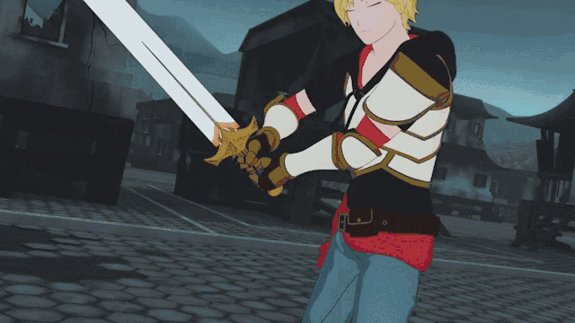 Jaune's sword can do a thing.
