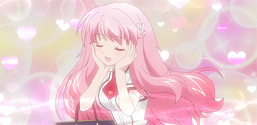 Resultado de imagem para gifs kawaii anime rosa