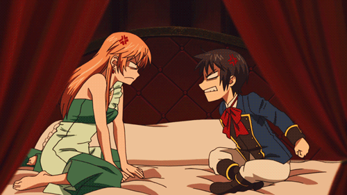 Anime Couple Fight Gif