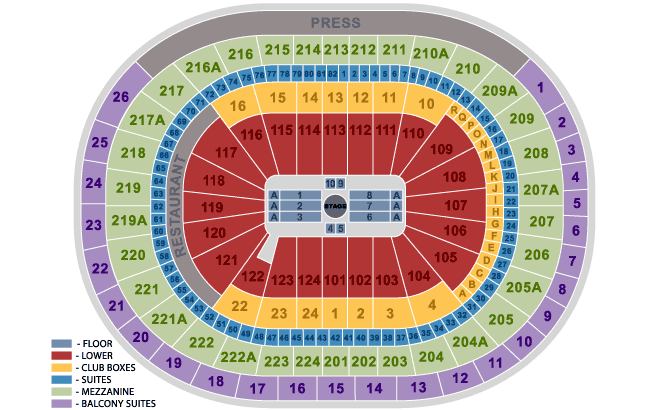 Wells Fargo Arena Suite Seating Chart