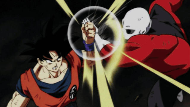 Resultado de imagem para jiren vs goku gif
