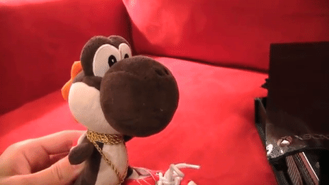 black yoshi sml plush
