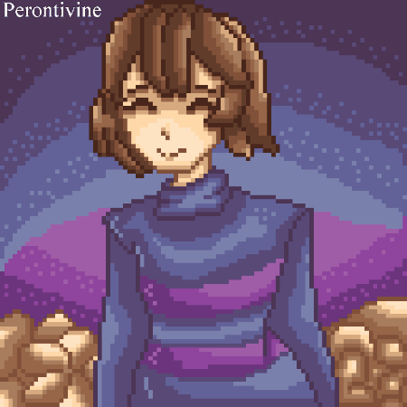 Determination S Child Frisk Pixel Art Glitchtale Amino