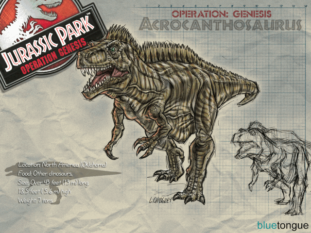 jurassic world alive acrocanthosaurus
