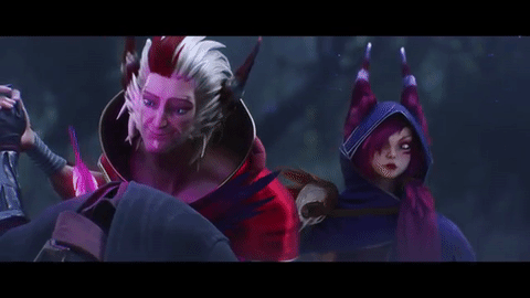 xayah rakan statues