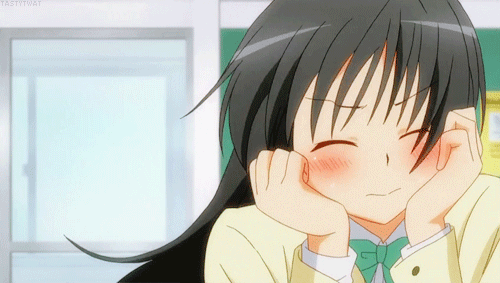 Embarrassed anime girl