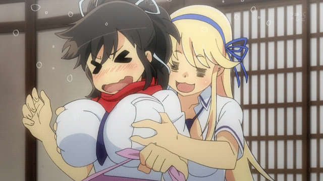 Anime groping gif