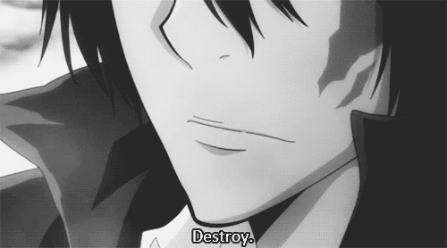 Anime destruction gif