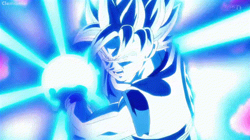 Goku Dios Azul Kaioken por 10 lanza un Kamehameha | DRAGON BALL ESPAÑOL  Amino