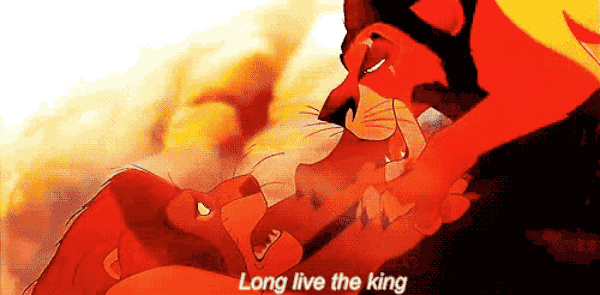 When scar says to Mufasa long live the King.