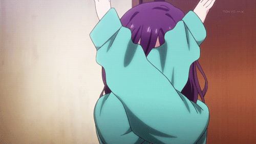Bashful anime gif
