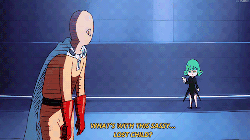 Saitama meets Tatsumaki, thinking she is a little girl | Anime Amino
