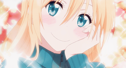 Resultado de imagem para anime girl smiling gif