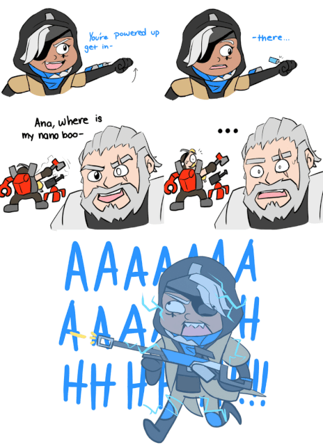 Overwatch Comic: Boosted Ana | Overwatch Amino
