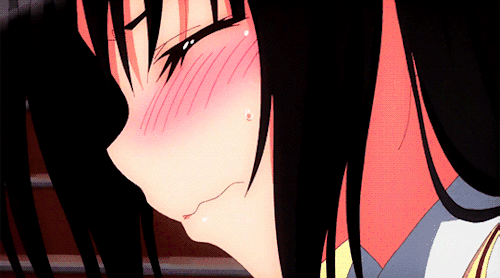 Anime face rub gif