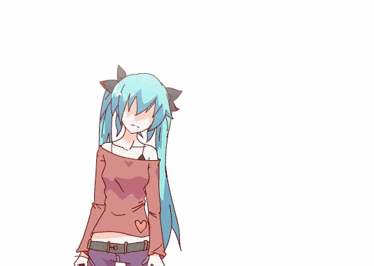 Anime girl gif transparent