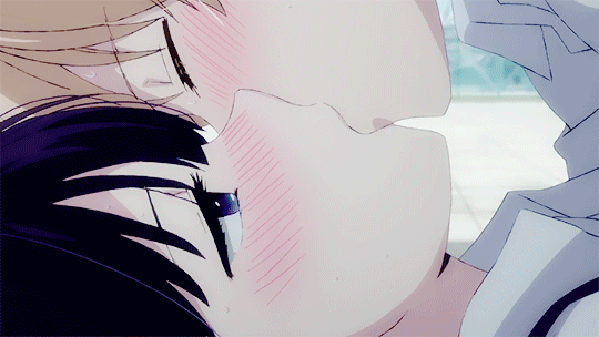 #пары. #любовь. #gif. #поцелуй. #романтика. #аниме. #гифка. 
