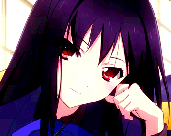 anime black hair girl
