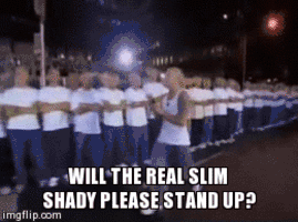 Перевод песни shady. Real Slim Shady gif. Slim Shady please Stand up. Will the real Slim Shady, пожалуйста, заткнись. Shady пожалуйста с.