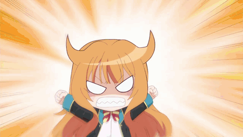 Anime biting gif