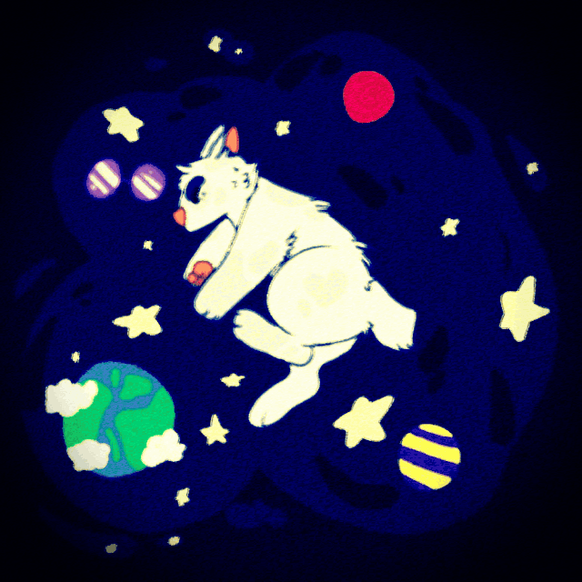 Floating in space gif | Commission Amino