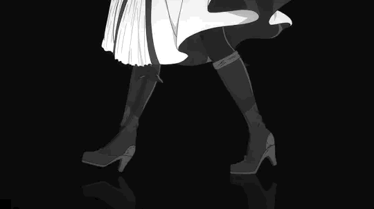 Anime walking gif